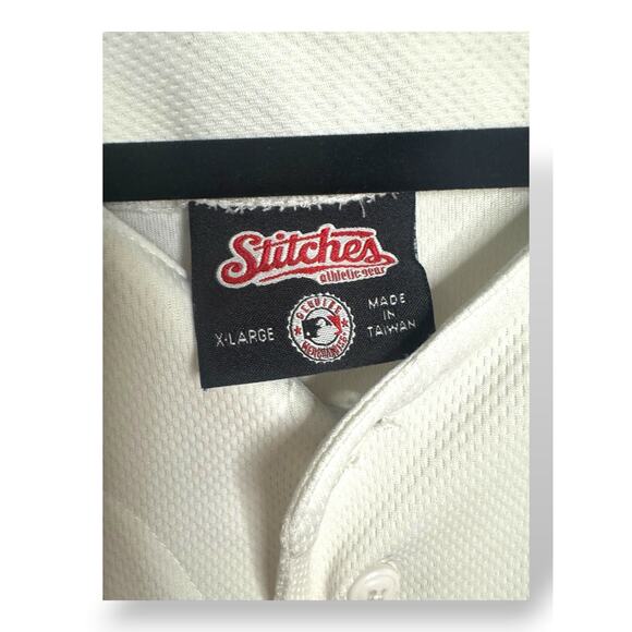 Pittsburgh Pirates Stitches Baseball Jersey XL White Black MLB Athletic Gear - Picture 5 of 6